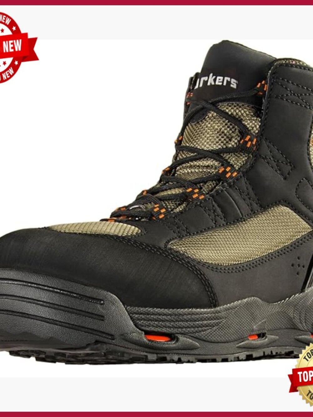 Wading Boots with Interchangeable Studded & Felt Soles - Waterproof Fishing